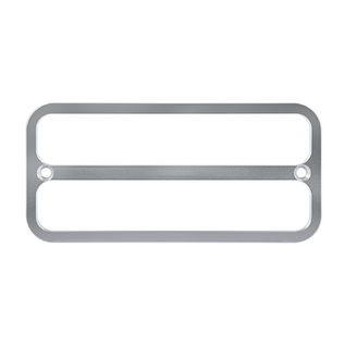 United Pacific Billet Deluxe Side Marker Bezel -1968-1972 Chevrolet & GMC Trucks-Clear Anodized (Pair)- 111151