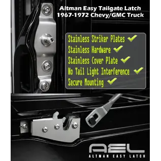 Trique Manufacturing Altman Easy Tailgate Latch - '67-'72 Chevy / GMC - Pair - AETGL-CT6772