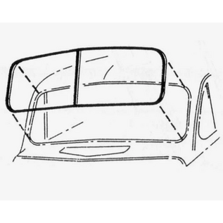 Vintique, Inc. 1941-48 Ford Windshield Rubber w/o Chrome Groove - 21A-701290-A