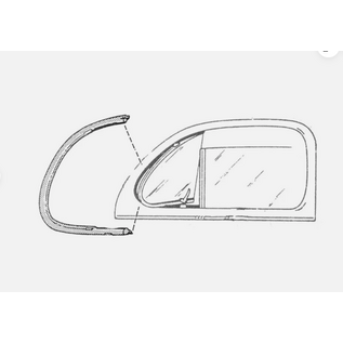 Vintique, Inc. 1941-48 Ford Closed Car & Station Wagon Vent Window Seal - 11A-7021448/9