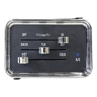 Vintage Air ProLine Recessed 3-Lever Chrome Control Panel Kit - 474263