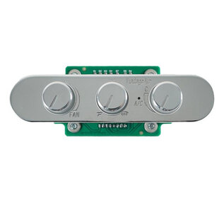 Vintage Air Gen IV & 5 Upgrade 3-Knob Streamline Oval Horizontal Wide Control Panel