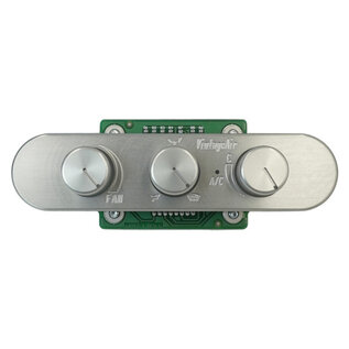 Vintage Air Gen IV & 5 Upgrade 3-Knob Streamline Oval Horizontal Wide Control Panel