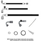 Vintage Air 1987-91 Ford F-Series/Bronco SureFit Reduced Barrier Modified Hose Kit - 521228