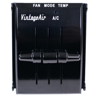 Vintage Air 1964-1/2 - 66 Ford Mustang Black Anodized Upgrade Control Panel - 473103