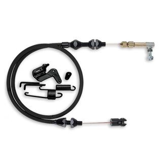 Lokar Duo-Pak Throttle Cable Kits - Black SS Housing w/ Black SS Hardware
