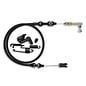 Lokar Duo-Pak Throttle Cable Kits - Black SS Housing w/ Black SS Hardware