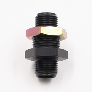 Pure Choice Motorsports Pure Stealth Black A/C Aluminum Bulkhead with Lock Nut