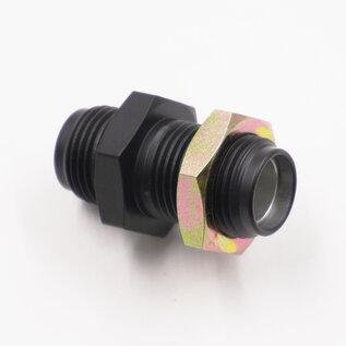 Pure Choice Motorsports Pure Stealth Black A/C Aluminum Bulkhead with Lock Nut