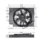 Vintage Air 1976-86 Jeep CJ5/CJ7/CJ8 16" 500 Watt Brushless Fan/Shroud Kit - 372037