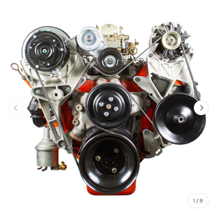 Kwik Performance BBC (94-00) Early Serpentine Conversion Kit with Crank Pulley Adapter - K10543