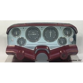 Phoenix Machine Works 58 Chevy Impala Belair - 6 Gauge - 3 3/8 & 2 1/16 Classic Instruments - 137C