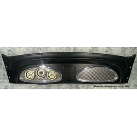 Phoenix Machine Works 34 Chevy Master - 3 Gauge - Recessed Engine Turned 3 3/8" Classic Instruments - 104C