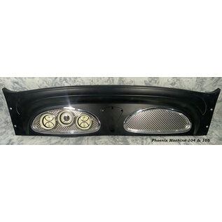 Phoenix Machine Works 34 Chevy Master - 3 Gauge - Recessed Engine Turned 3 3/8" Classic Instruments - 104C