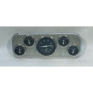 Phoenix Machine Works 37-38 Chevy - 5 Gauge - Engine Turned - 3 3/8 Classic Instruments - 121SS