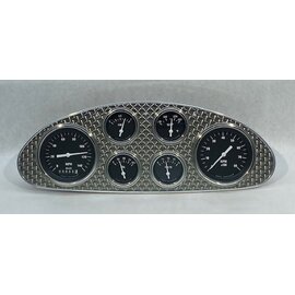 Phoenix Machine Works 33/35 Chevy Standard - 6 Gauge - Engine Turned Insert - 3 3/8 Classic Instruments - 125SS