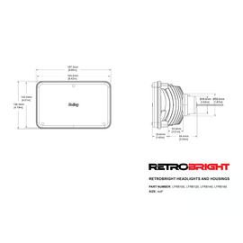RetroBright Holley RetroBright LED Forward Light -Classic White (3000K) - LFRB120-1