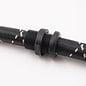 Pure Stealth Aluminum Pass Through Grommet with Lock Nut - Black