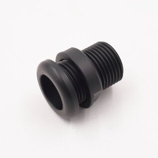 Pure Stealth Aluminum Pass Through Grommet with Lock Nut - Black