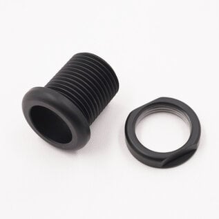 Pure Stealth Aluminum Pass Through Grommet with Lock Nut - Black