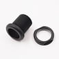 Pure Stealth Aluminum Pass Through Grommet with Lock Nut - Black