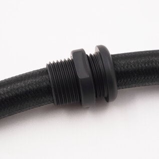 Pure Stealth Aluminum Pass Through Grommet with Lock Nut - Black
