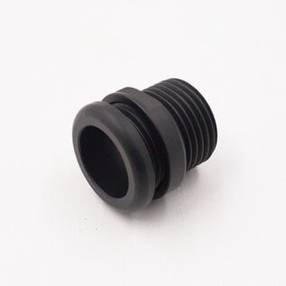 Pure Stealth Aluminum Pass Through Grommet with Lock Nut - Black