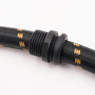 Pure Stealth Aluminum Pass Through Grommet with Lock Nut - Black