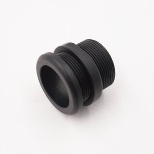 Pure Stealth Aluminum Pass Through Grommet with Lock Nut - Black