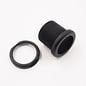 Pure Stealth Aluminum Pass Through Grommet with Lock Nut - Black