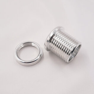Pure Choice Motorsports Aluminum Pass Through Grommet with Lock Nut - Machined Aluminum