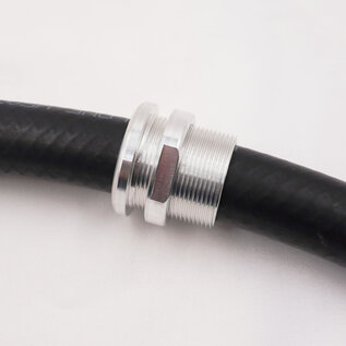 Pure Choice Motorsports Aluminum Pass Through Grommet with Lock Nut - Machined Aluminum
