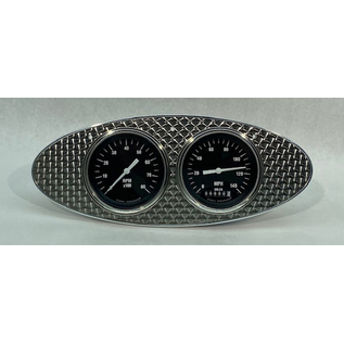 Phoenix Machine Works 32 Ford Car 3 3/8 quad engine turned inserts - 222SS