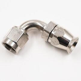 Pure Choice Motorsports Hose End: -6AN x 90° TFE Reusable (Steel) - 100-9006S