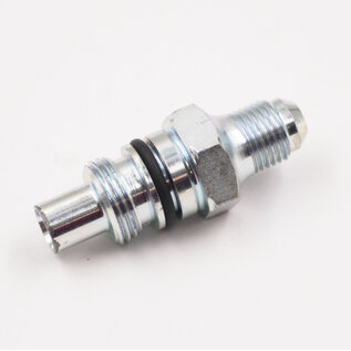 Pure Choice Motorsports Power Steering Flow Control Valve: -6 AN x 7/8" Hex - Low Flow - For Type II GM Pump - 2.1 GPM - 11726