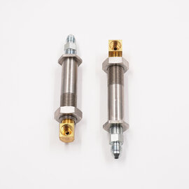 Pure Choice Motorsports 1 1/2" to 2" Stainless Steel Thru-Frame Conversion Kit With Brass 3/16 Female Inverted Flare Fittings - 2440
