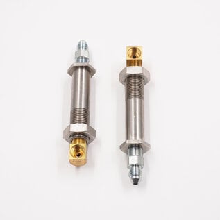 Pure Choice Motorsports 1 1/2" to 2" Stainless Steel Thru-Frame Conversion Kit With Brass 3/16 Female Inverted Flare Fittings - 2440