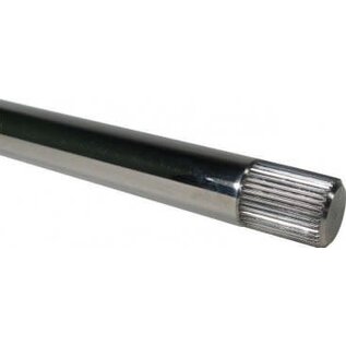 Borgeson Steering Shaft - 3/4"36 Splined - 7/8" Spline Length - Polished Stainless