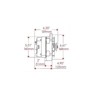 Powermaster Performance Alternator 12SI - GM Chrome 150 Amp - 37293