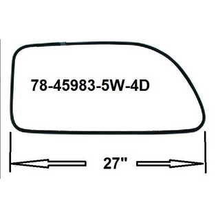 Vintique, Inc. 1937-39 Ford 5-Win & 4-Door Front Door Window Channel Kit - 78-45983-5W-4D