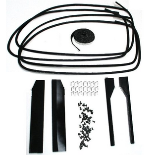 Vintique, Inc. 1937-39 Ford 5-Win & 4-Door Front Door Window Channel Kit - 78-45983-5W-4D