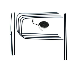 Vintique, Inc. 1946-48 Ford 2-Dr & Large Door Coupe Door Window Channel Kit - 51A-45983-2D