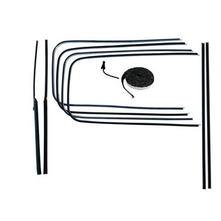 Vintique, Inc. 1946-48 Ford 2-Dr & Large Door Coupe Door Window Channel Kit - 51A-45983-2D