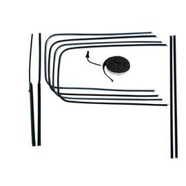 Vintique, Inc. 1946-48 Ford Coupe & 4-Door Front Door Window Channel Kit - 51A-45983-5W-4D