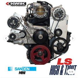 Kwik Performance Compact AC Bracket for Truck/LS3 Camaro Balancer - SD7B10 Compressor- K10780