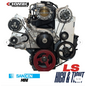 Kwik Performance Compact AC Bracket for Truck/LS3 Camaro Balancer - SD7B10 Compressor- K10780