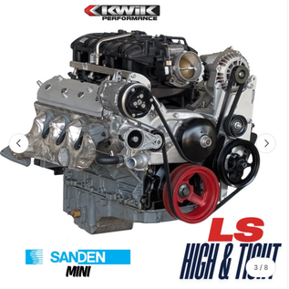 Kwik Performance Compact AC Bracket for Truck/LS3 Camaro Balancer - SD7B10 Compressor- K10780