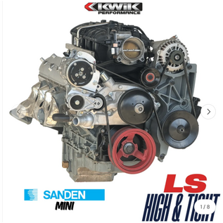 Kwik Performance Compact AC Bracket for Truck/LS3 Camaro Balancer - SD7B10 Compressor- K10780