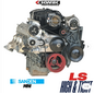 Kwik Performance Compact AC Bracket for Truck/LS3 Camaro Balancer - SD7B10 Compressor- K10780