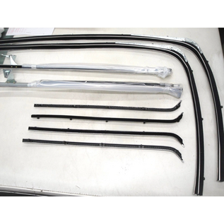 Vintique, Inc. 1953-56 Ford Pickup Truck Deluxe Door Window Channel Kit - BAAA-45983-PUD